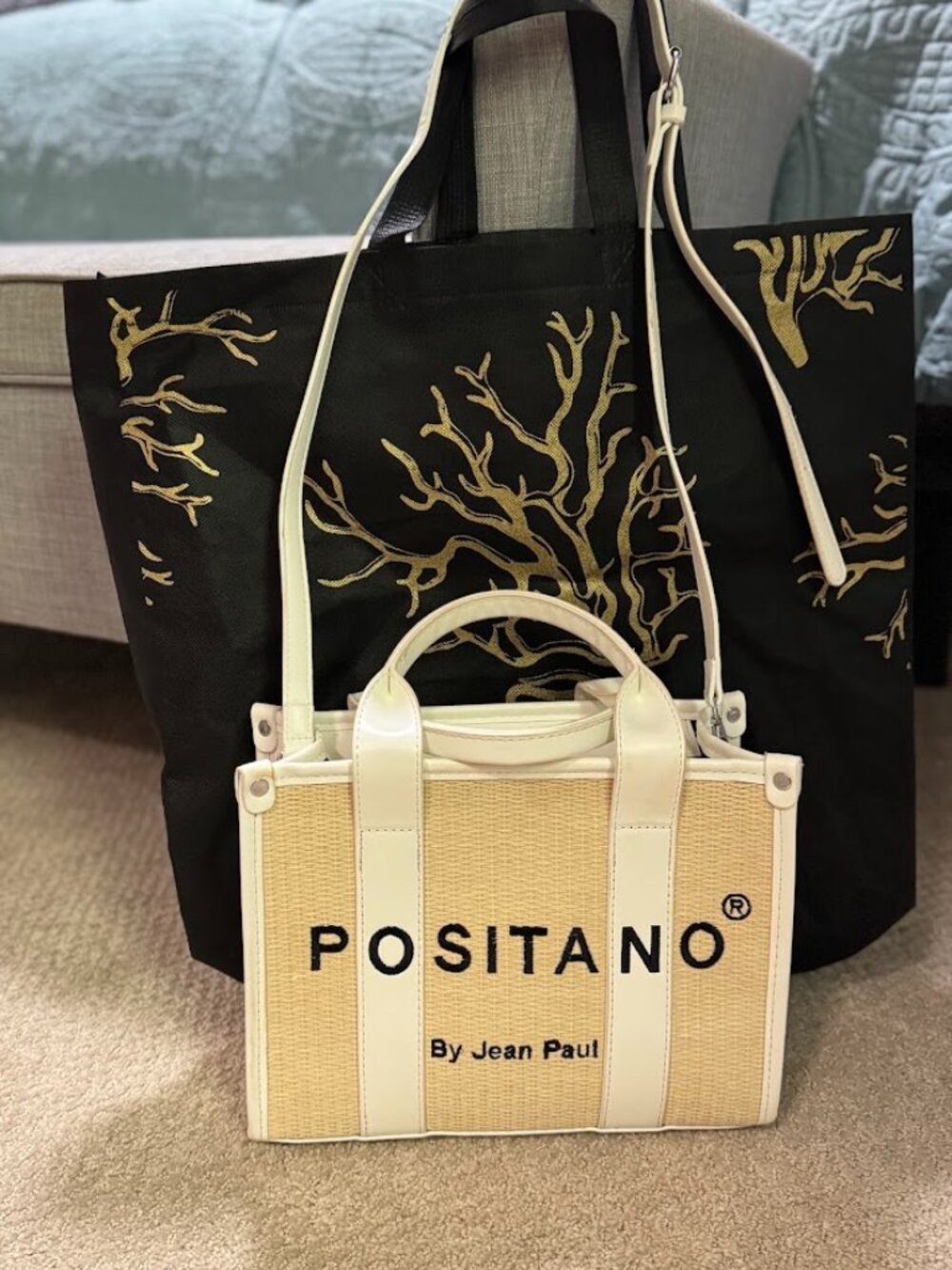Positano by Jean Paul Italian Woven Handbag Crossbody NWT